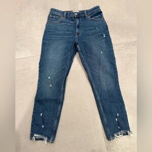 Abercrombie & Fitch Skinny High Rise - Curve Love - distressed Jeans